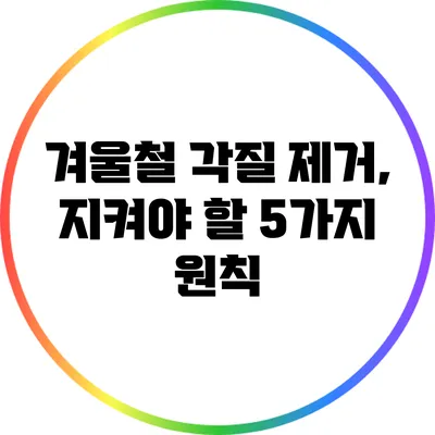 겨울철 각질 제거, 지켜야 할 5가지 원칙