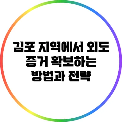 김포 지역에서 외도 증거 확보하는 방법과 전략