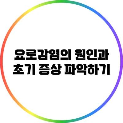 요로감염의 원인과 초기 증상 파악하기