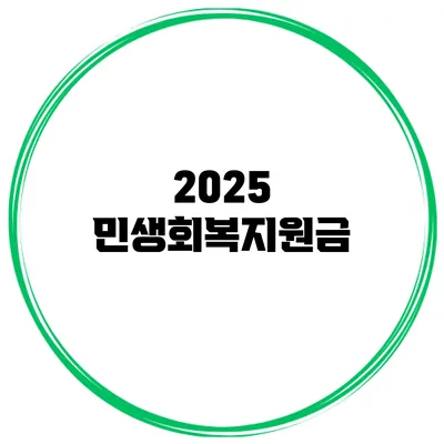 2025 민생회복지원금